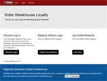 Tablet Screenshot of kobesteakhouse.myguestaccount.com